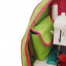Mobile Preview: Overlocktasche grün/pink